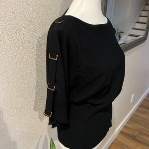 Cable & Gauge black sweater